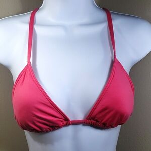 Victorias Secret Hot Pink 💗With Beautiful Stones Top Bikini Size M